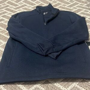 Leg3nd  men’s small 1/4 zip pullover sweatshirt -navy